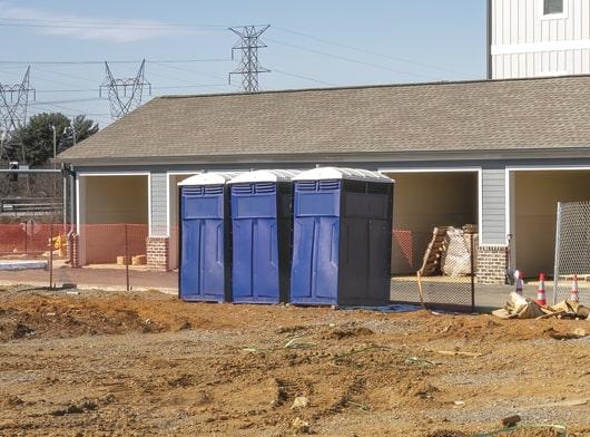 construction porta potties are designed for sanitation and cleanliness, with regular professional servicing and cleaning to ensure safety and hygiene on the job site